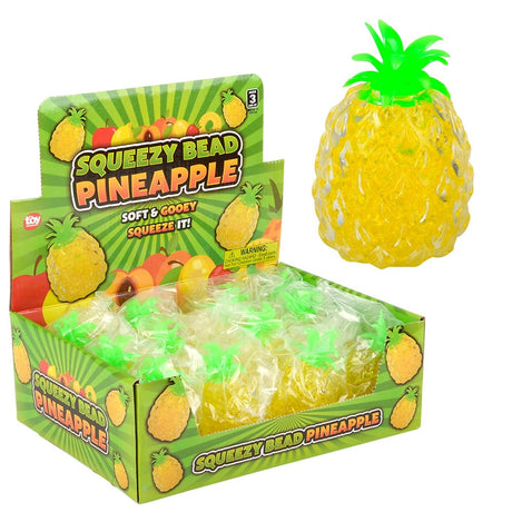 Squeezy Bead Pineapple (12 Pc Display)
