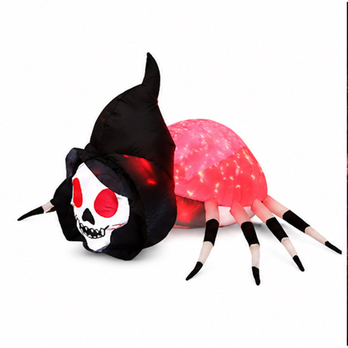 70.9" Inflatable Skeleton Spider Halloween Yard Decor