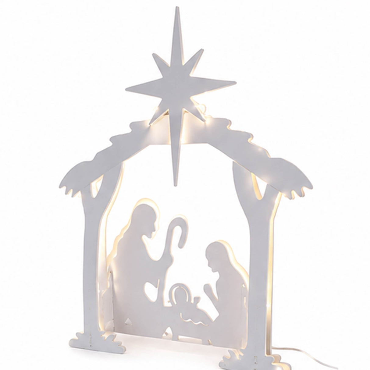54" Lighted Nativity Scene Christmas Yard Decoration