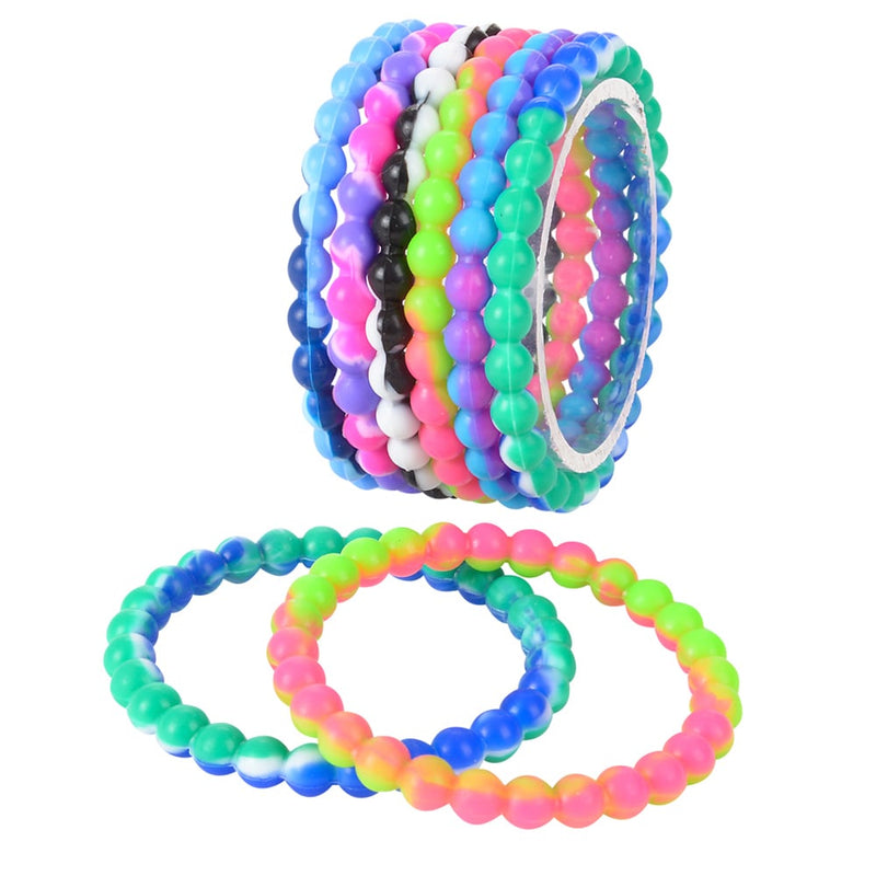 Tie Dye Bead Bracelet 8.5" (1 DZ)