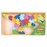 Wooden T-Rex Letter Puzzle (1 PC)