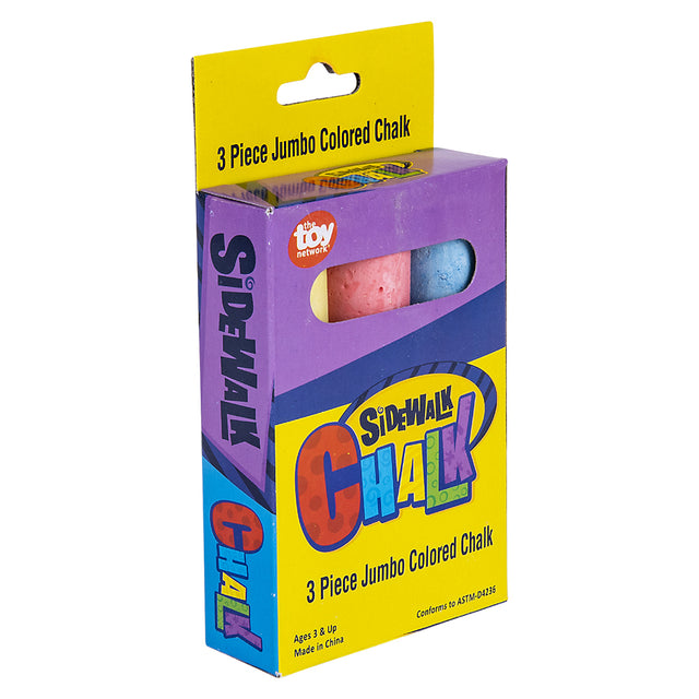 Sidewalk Chalk 3-Piece Jumbo (1 DZ)