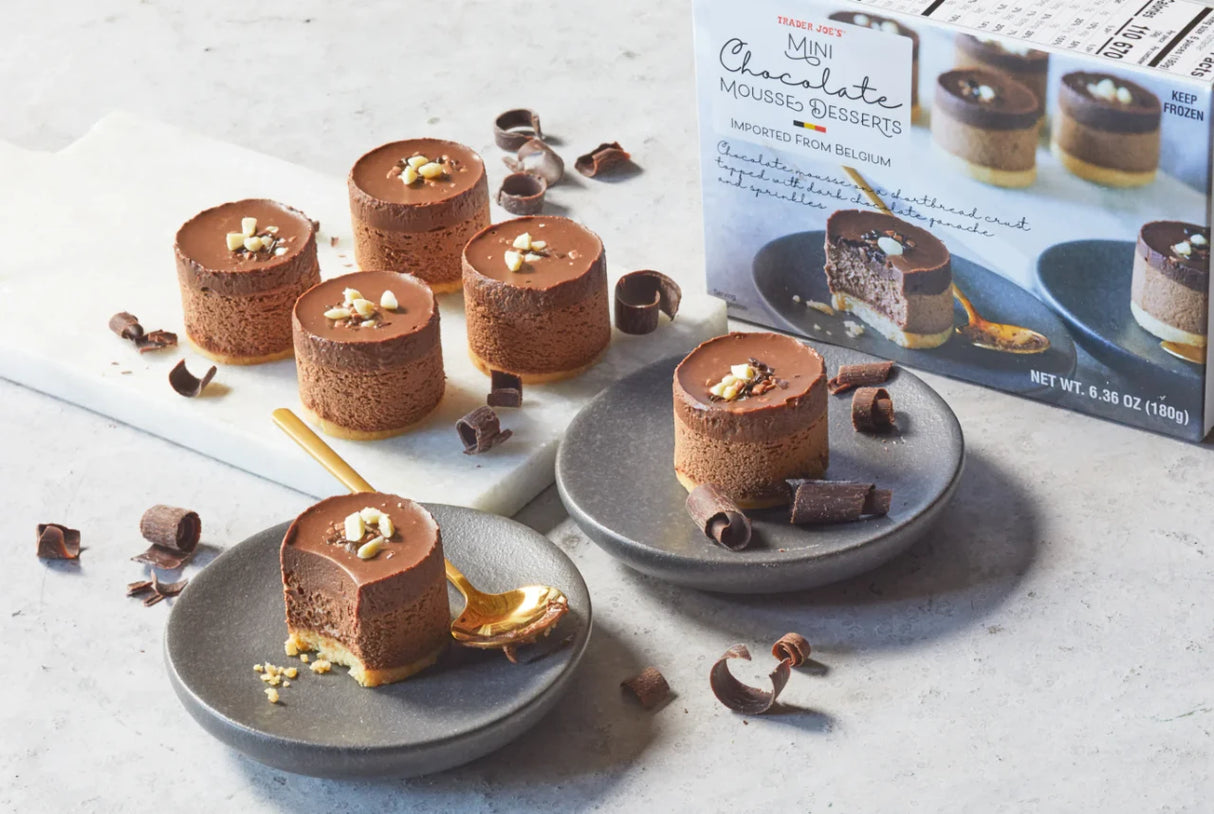 Mini Chocolate Mousse Desserts Creamy Layered Sweet Treat 6.36 Oz