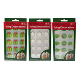 Christmas Edible Cake Decorations Candy Cupcake Topper