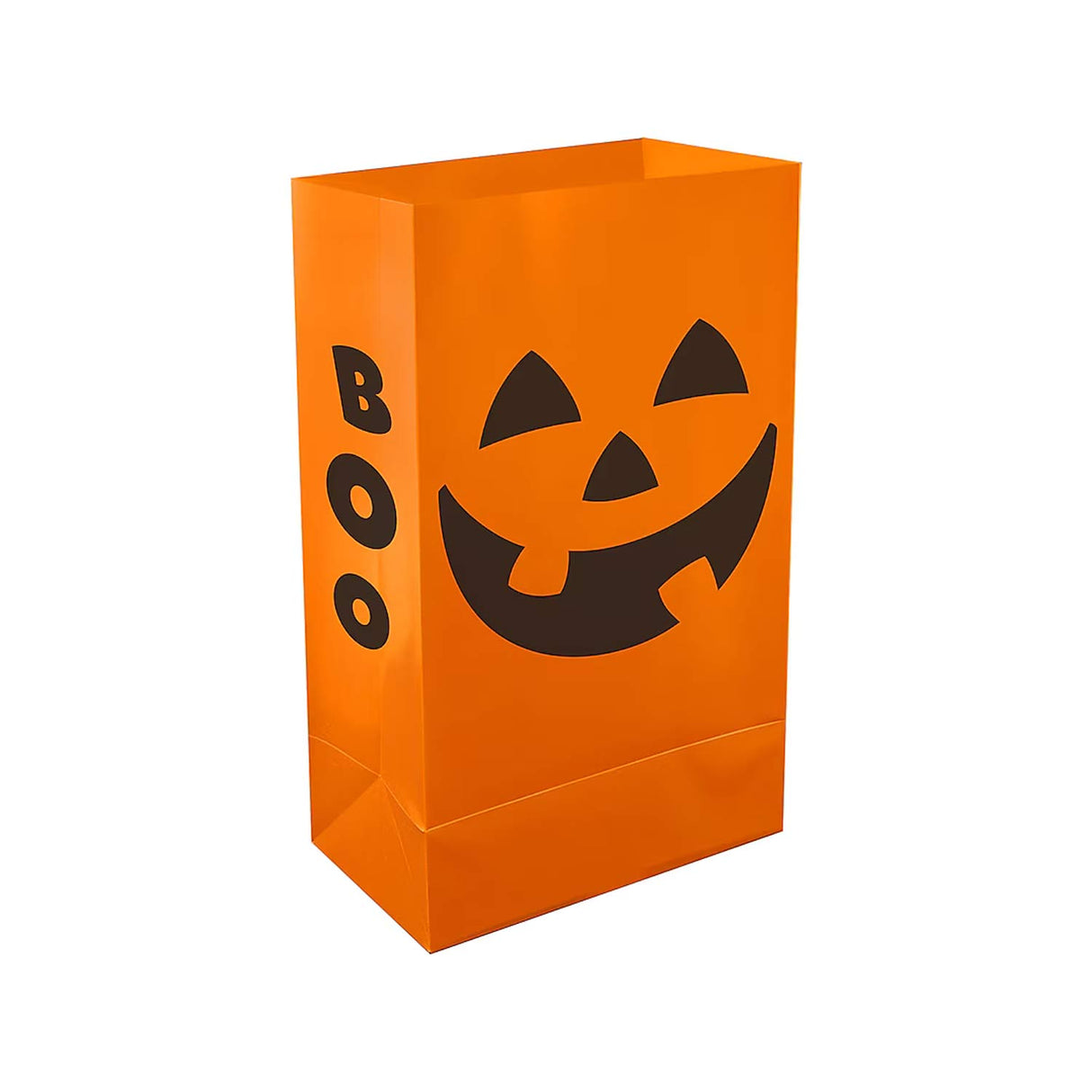 0.83ft Jack-o-Lantern Luminaria Plastic Walkway Lights 12 Pieces