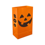 0.83ft Jack-o-Lantern Luminaria Plastic Walkway Lights 12 Pieces