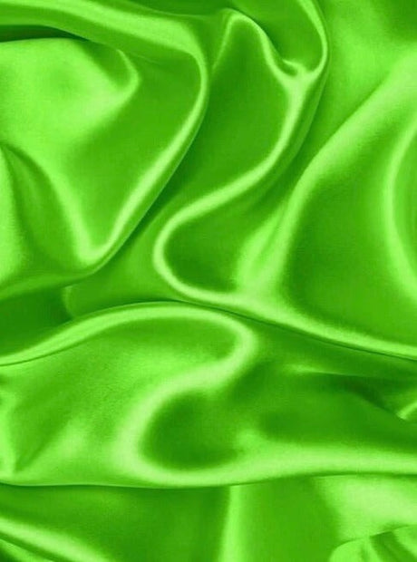 Stretch Duchesse Satin Neon Green
