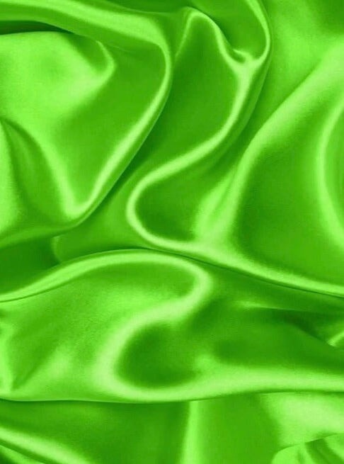 Stretch Duchesse Satin Neon Green