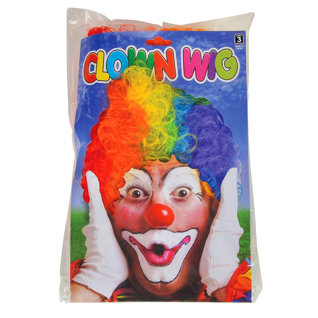 Rainbow Clown Wig
