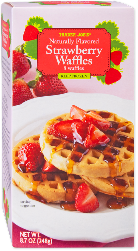 Strawberry Waffles Frozen Belgian Style Breakfast Waffles 8.7 Oz