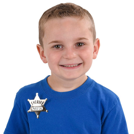 Metal Sheriff Badge (1 DZ)