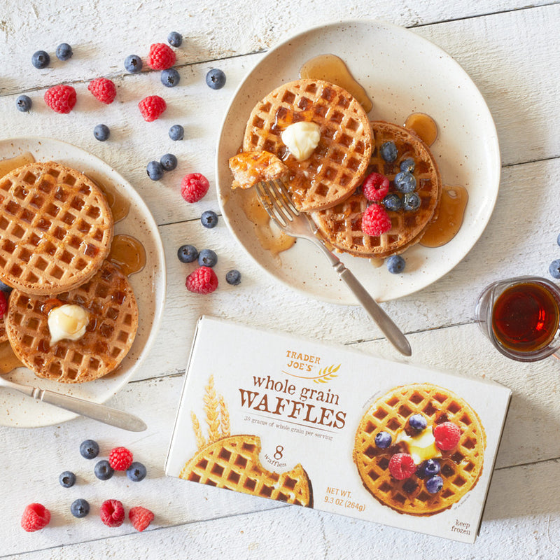 Whole Grain Waffles Frozen Belgian Style Healthy Breakfast 9.3 Oz