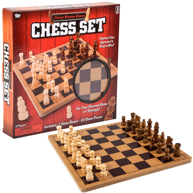 Wooden Chess Set 10" (1 Box)