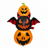 6FT Pumpkin Devil Halloween Decoration 3 Piece Set