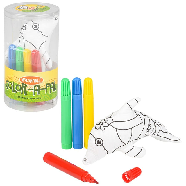 Color-A-Pal Dolphin Plush (1 PC)
