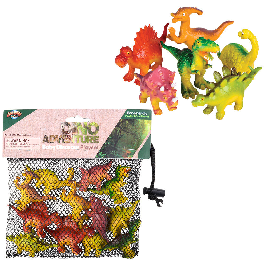 Baby Dinosaur Play Set (12 Pc Bag)