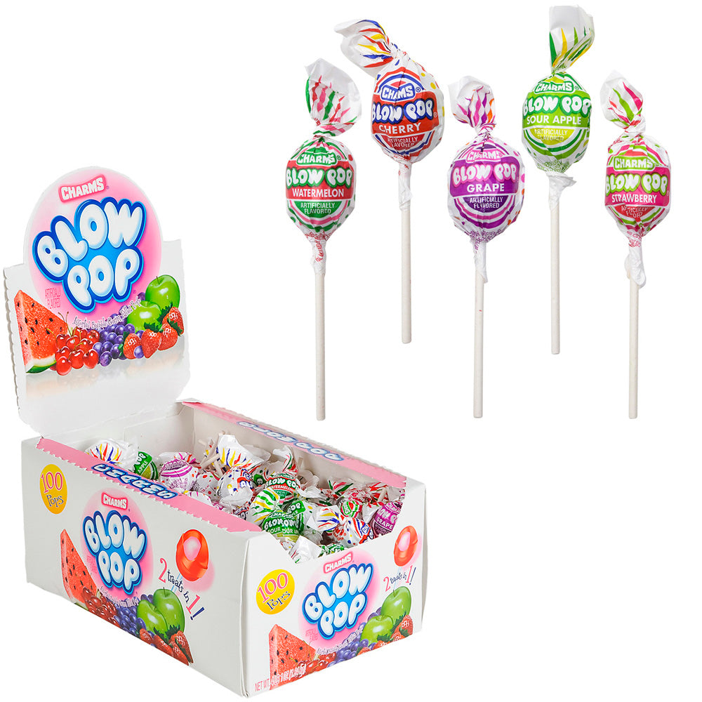 Charms Blow Pop Lollipops (100 Pc Display)