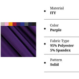 Purple ITY Polyester Spandex Knit Fabric