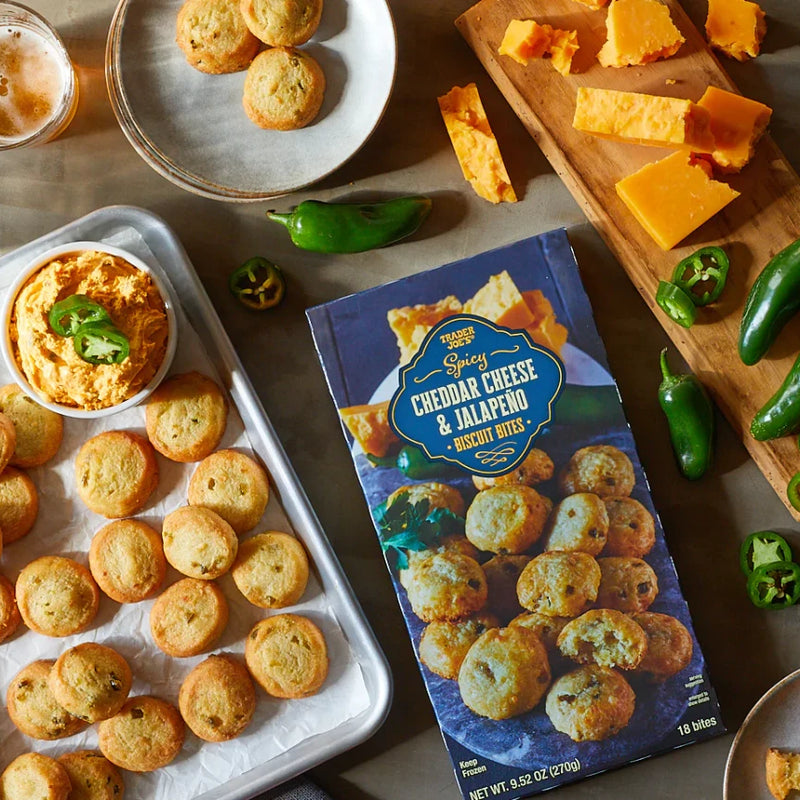 Spicy Cheddar Jalapeno Biscuit Bites Savory Cheese Snack 9.52 Oz