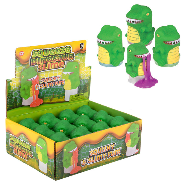 Dinosaur Slime Squeeze Toy (12 Pc Display)