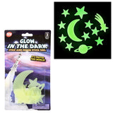 Glow In The Dark Star And Moon Stick Ons (1 DZ)