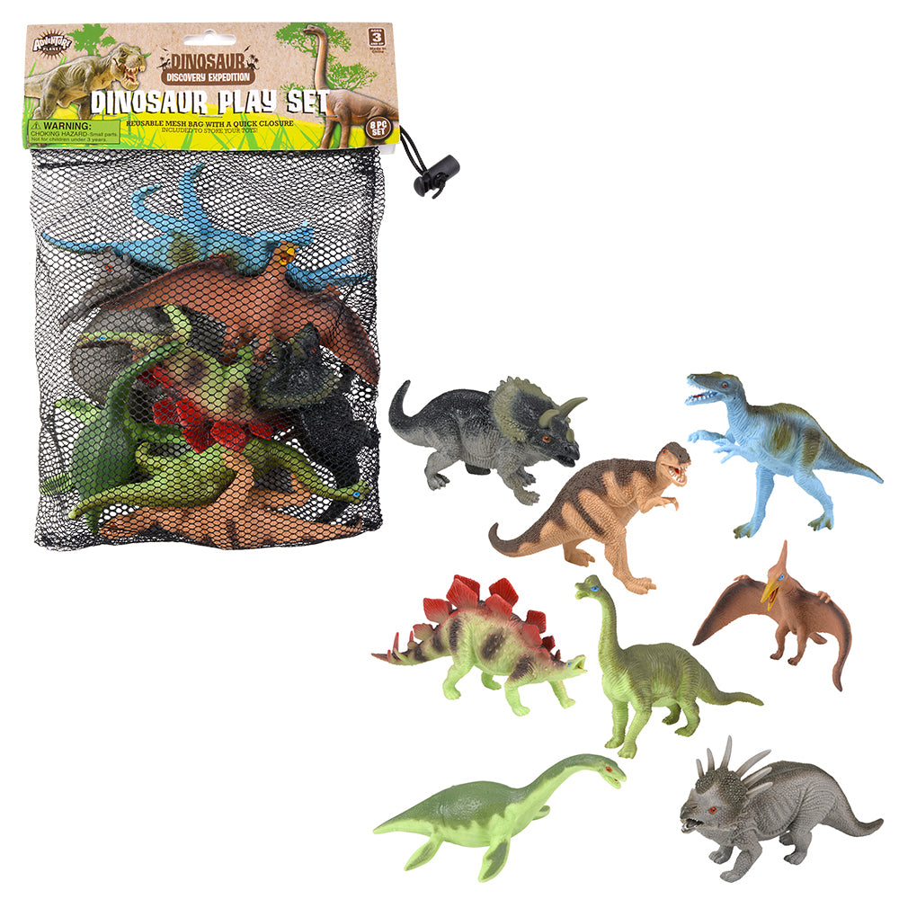 Dinosaur Assortment Mesh Bag Set