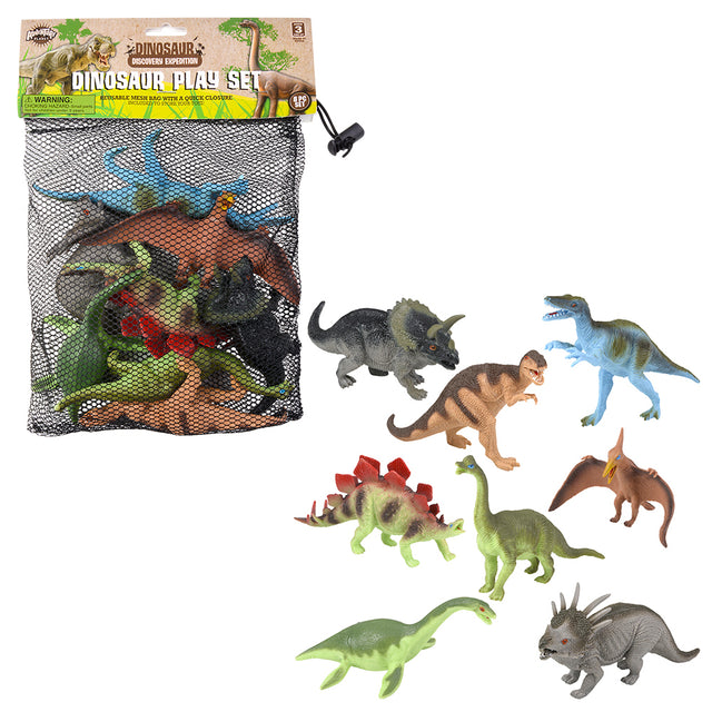 Dinosaur Assortment Mesh Bag Set