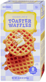Toaster Waffles Frozen Belgian Style Crispy Breakfast Waffles 8.46 Oz