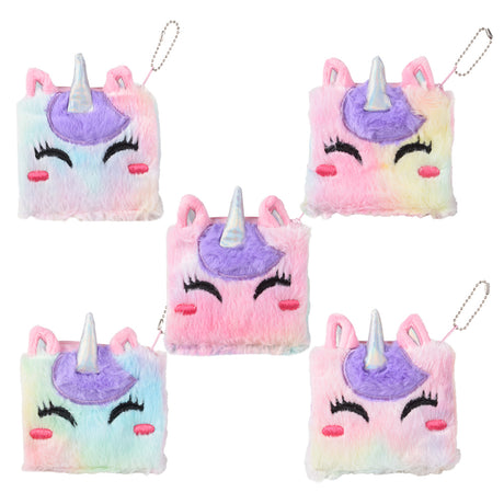Plush Unicorn Coin Purse 5" (1 DZ)