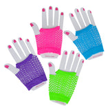 Neon Fishnet Wrist Gloves (1 DZ)