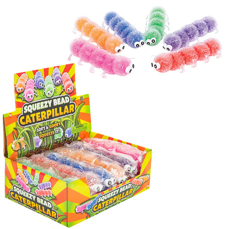 Squeezy Bead Caterpillar (12 Pc Display)