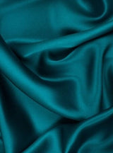 Stretch Satin Teal Green