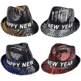 Happy New Year Sequin Fedora (1 DZ)