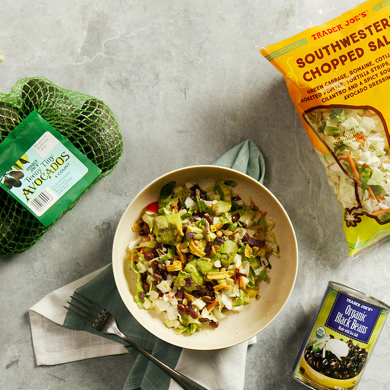 Spicy Southwestern Chopped Salad with Avocado Dressing