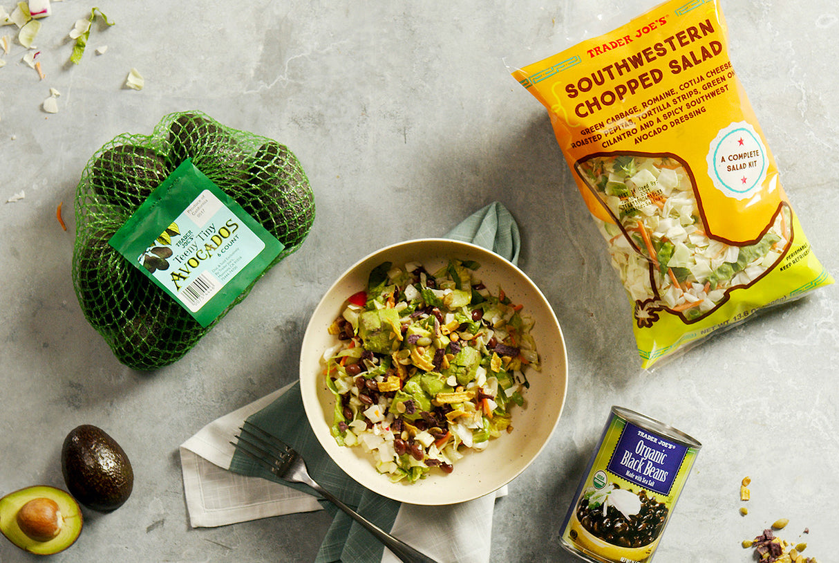 Spicy Southwestern Chopped Salad with Avocado Dressing
