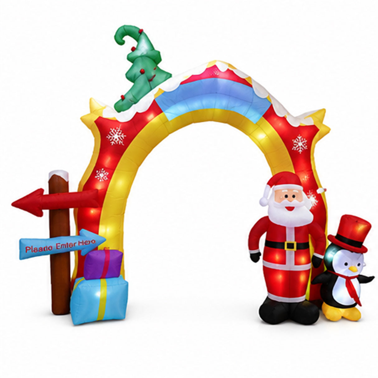 10FT Christmas Arch Outdoor Holiday Decoration