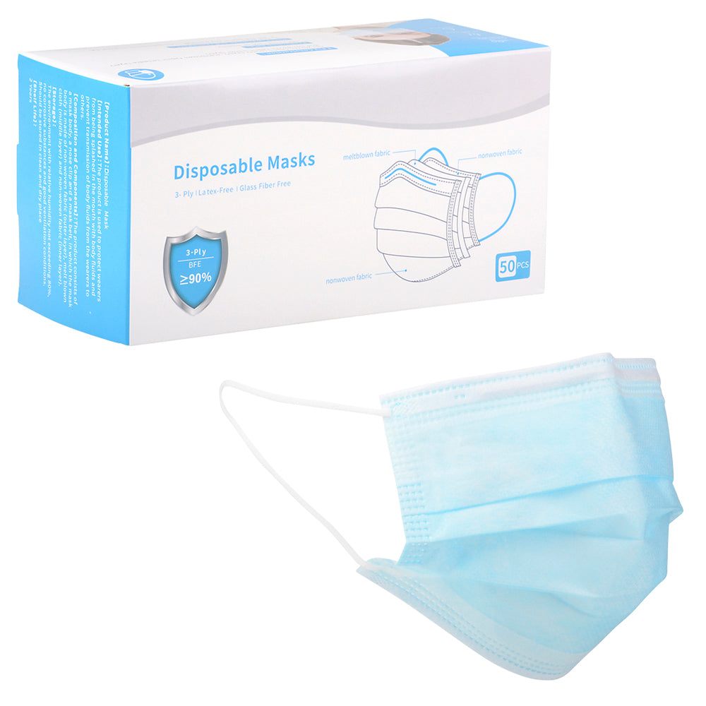 Adult Disposable Face Mask (50pc/Un)