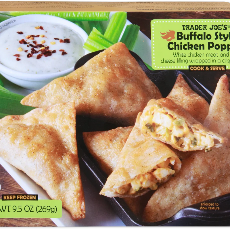 Buffalo Style Chicken Poppers Spicy Cheesy Appetizer Snack 9.5 Oz