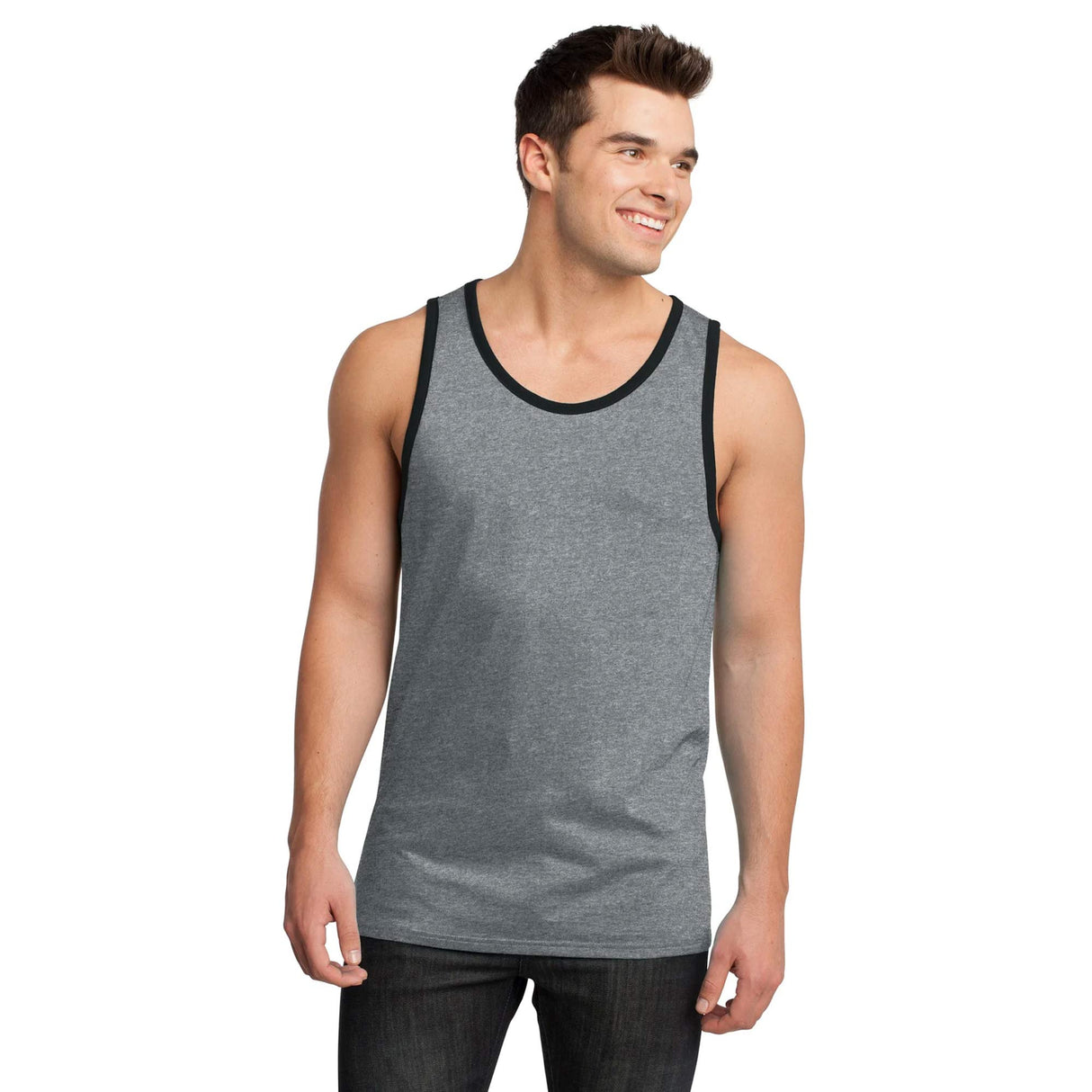 District® - Young Mens Cotton Ringer Tank