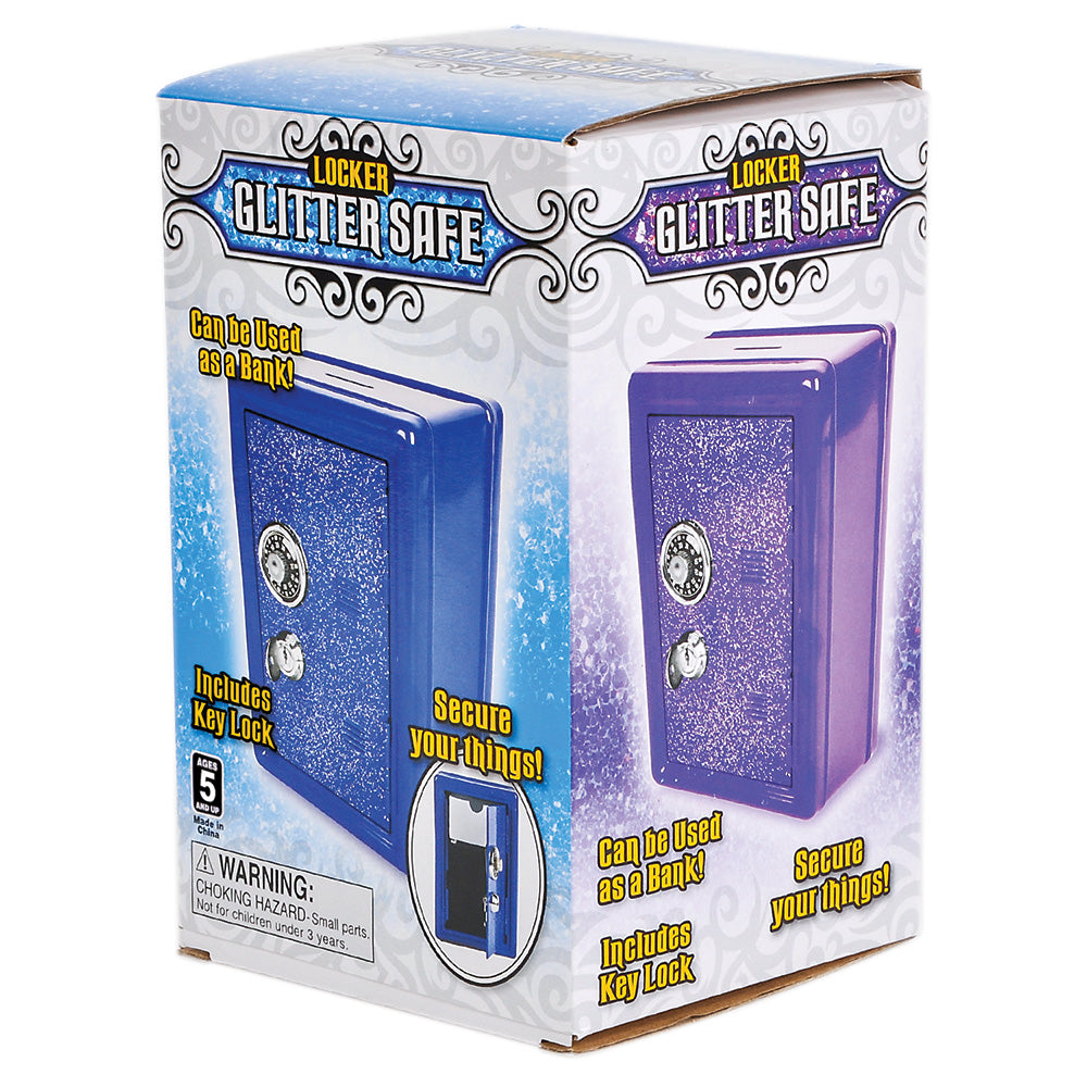 Glitter Locker Safe Bank 7"