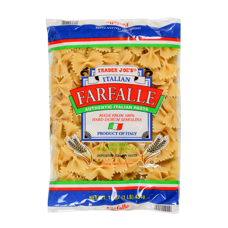 Trader Joe’s Authentic Italian Farfalle Pasta 1 Lb