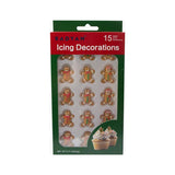 Christmas Cupcake Toppers – Edible Tree Boot Reindeer Set 15pcs