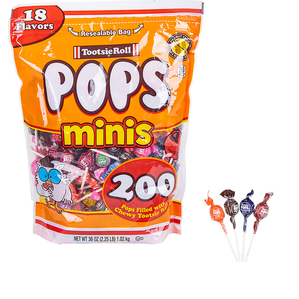 Tootsie Mini Pops (200 Ct Bag)