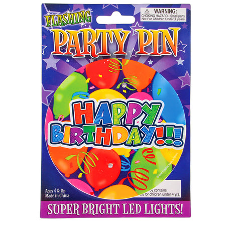 Light-Up Happy Birthday Button (3.5")