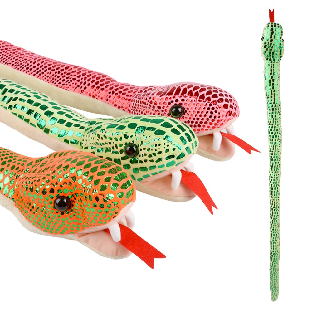 Metallic Snake Plush 54"