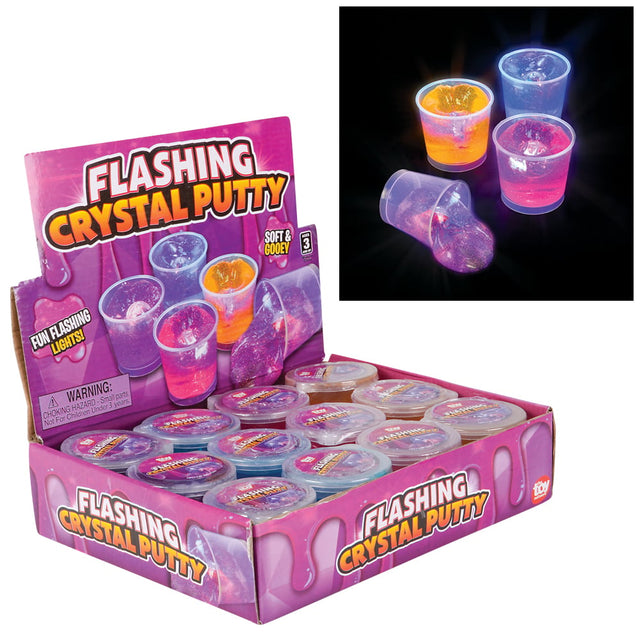 Flashing Crystal Putty (12 Pc Display)