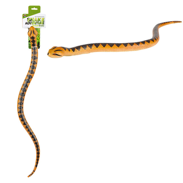 Rubber Dark Rattlesnake Toy 26"