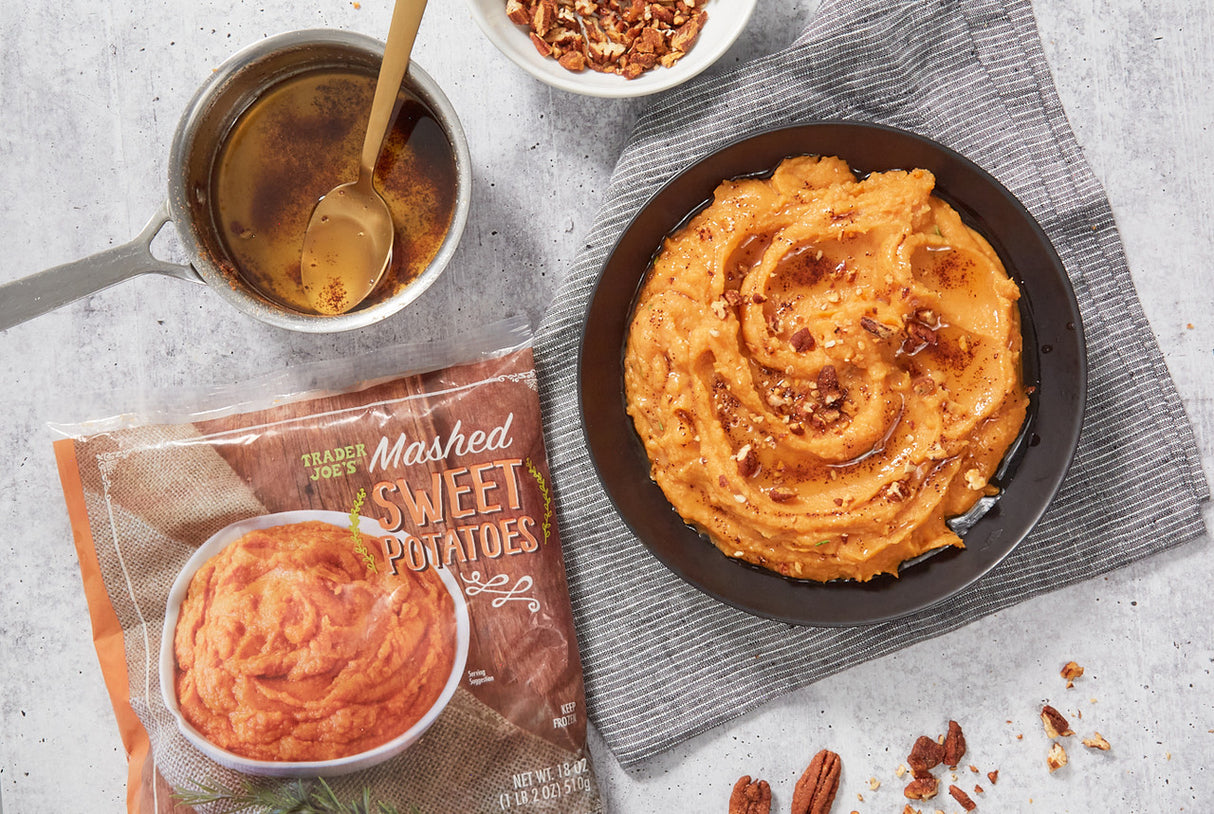 Mashed Sweet Potatoes Frozen Ready to Heat Natural Side Dish 18 Oz