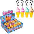 Squish Ice Cream Cone Backpack Clip (24 Pc Display)