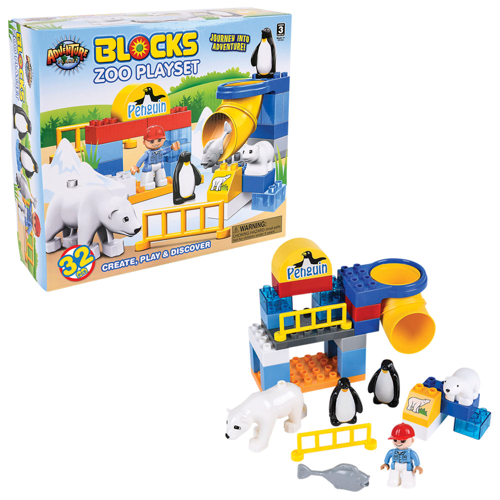 Zoo Block Set (32 PC)